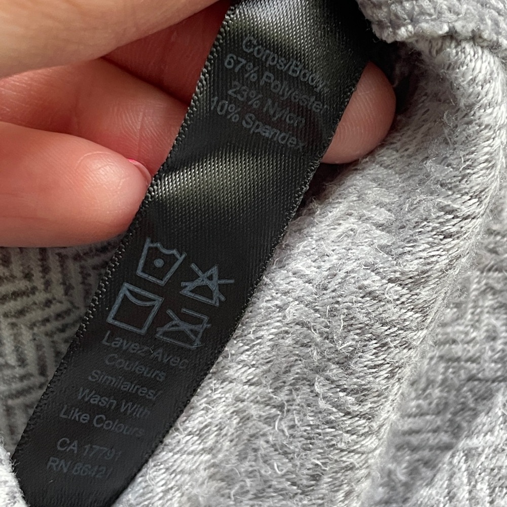 Kyodan Herringbone Fleece Cold Weather High Rise  Leggings Size Small Jacquard - Picture 9 of 9